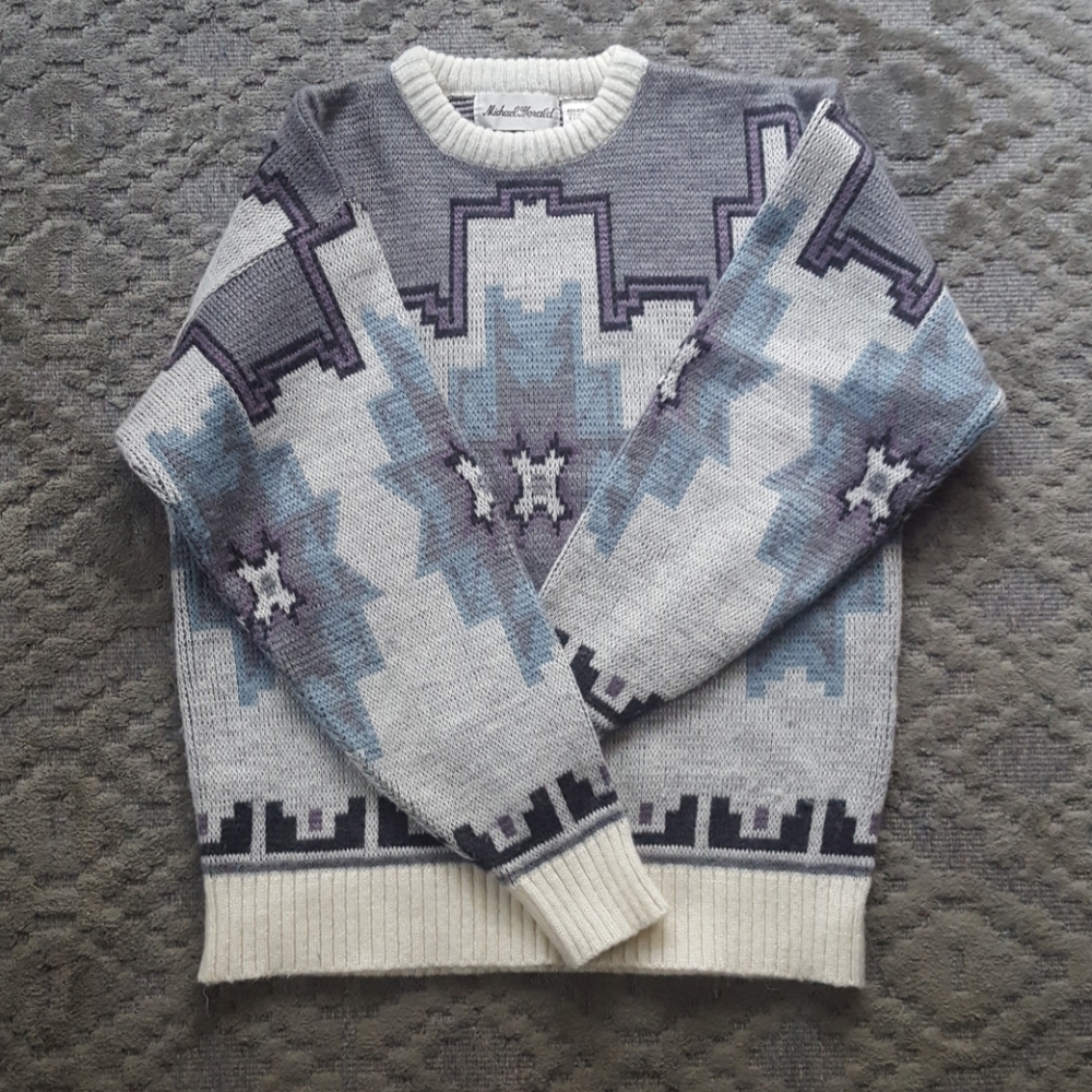 Vintage Michael Gerald knit sweater size medium